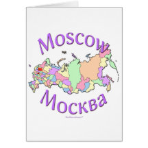 Carte de Moscou Russie