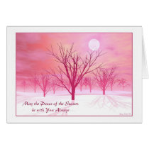 Carte de Noël - "arbres d'hiver " cartes