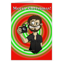 Carte de Noël de cameraman