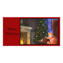 Carte de Noël de chats Cartes De Vœux Avec Photo