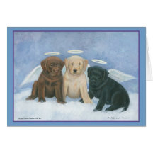 Carte de Noël de Labbies d'ange