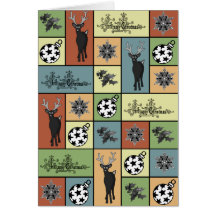 Carte de Noël de mosaïque