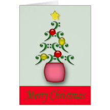 Carte de Noël de notes musicales
