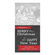 Carte de Noël de photo de Joyeux Noël de tableau Modèle Pour Photocarte