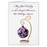 Carte de Noël de plaisirs simples