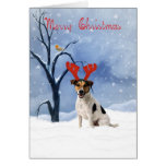 carte de Noël de Russell de cric - le bouledogue a