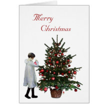 Carte de Noël démodée