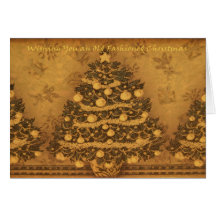 Carte de Noël démodée