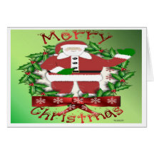 Carte de Noël démodée