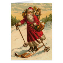 Carte de Noël drôle de Père Noël