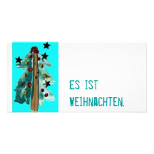 Carte de Noël pop sorte türkis Modèle Pour Photocarte