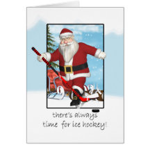 Carte de Noël, pratique en matière de hockey sur g