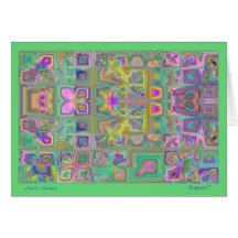 Carte de note d'abrégé sur le jardin de Lina
