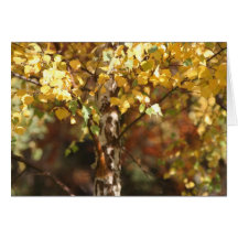 Carte de note de feuille d'automne