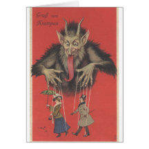 Carte de note de Krampus