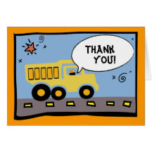 Carte de note de merci de partie de construction