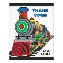 Carte de note lumineuse de train d'enfant d'amusem invitations