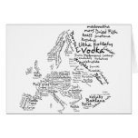 Carte de nourriture de l'Europe