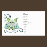 Carte de profil de chat de Cheshire cartes professionnelles