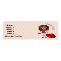 Carte de profil de diva d'ensemble de jet cartes de visite personnelles