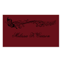 Carte de profil de musique cartes de visite personnelles