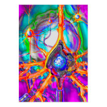 Carte de profil de neurone cartes de visite professionnelles
