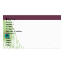 Carte de profil d'imaginaire de plume cartes de visite professionnelles