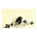 Carte de profil d'oiseau cartes de visite professionnelles