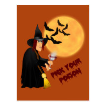 Carte de recette de poison de Halloween Cartes Postales