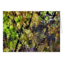 Carte de réflexions d'automne