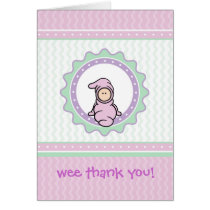 Carte de remerciements de bébé - facile à customis cartes