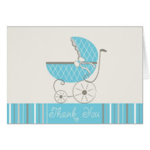 Carte de remerciements de douche de bébé