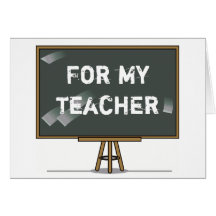 Carte de remerciements de professeur