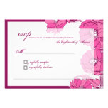 Carte de réponse de mariage de RSVP : Roses modern Faire-parts