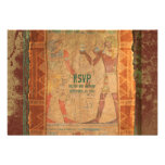 Carte- de réponse l'épousant égyptienne antique de invitations