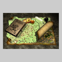 Carte de royaumes de bastion - affiche affiches