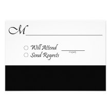 Carte de RSVP pour des invitations de épouser et d