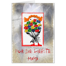 Carte de salutation pour la plus chère mère