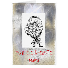 Carte de salutation pour la plus chère mère