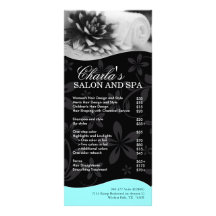 Carte de support de salon et de spa carte double en  couleur