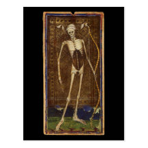 Carte de tarot de la mort cartes postales