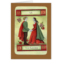 "Carte de tarot des amants"