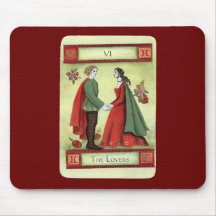 "Carte de tarot des amants" Tapis De Souris