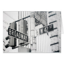 Carte de Times Square de Broadway