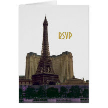 Carte de Tour Eiffel de Las Vegas RSVP