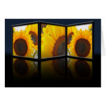Carte de Tryptych de tournesol