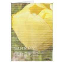 Carte de tulipe de Pâques