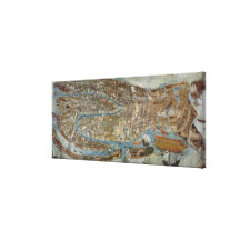 Carte de Venise, première moitié de XVIIème siècle Impressions Sur Toile