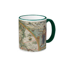 Carte de Vieux Monde antique des Amériques, 1597 Tasse À Café