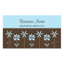 Carte de visite à la mode de conception florale